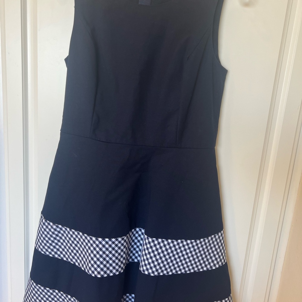 Tommy Bahama Navy Gingham Dress Size 6